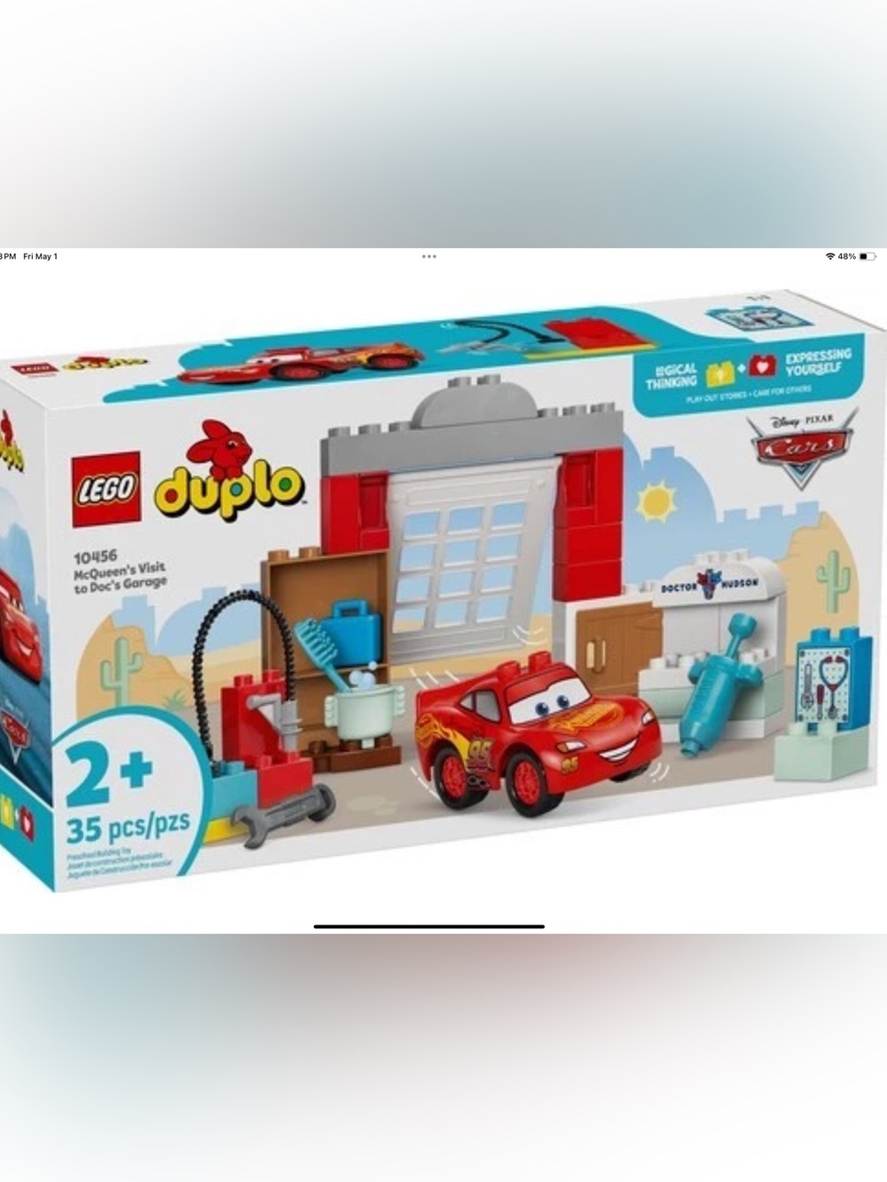Lego Duplo 10456 McQueen's Visit Playset - Red
